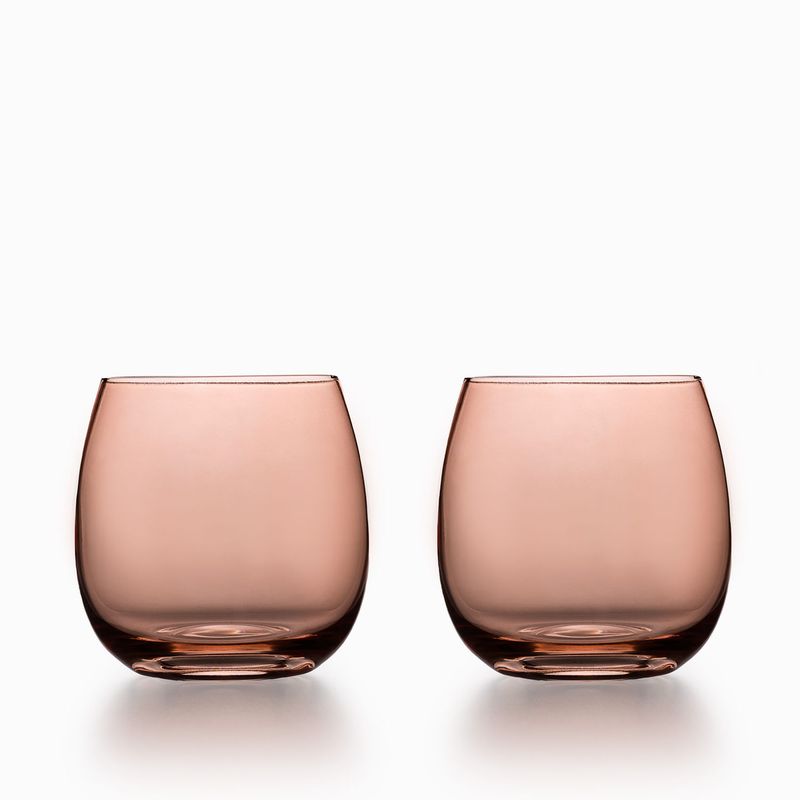 AMBIENTE GOURMET - Vaso Naya coral 500ml setx2
