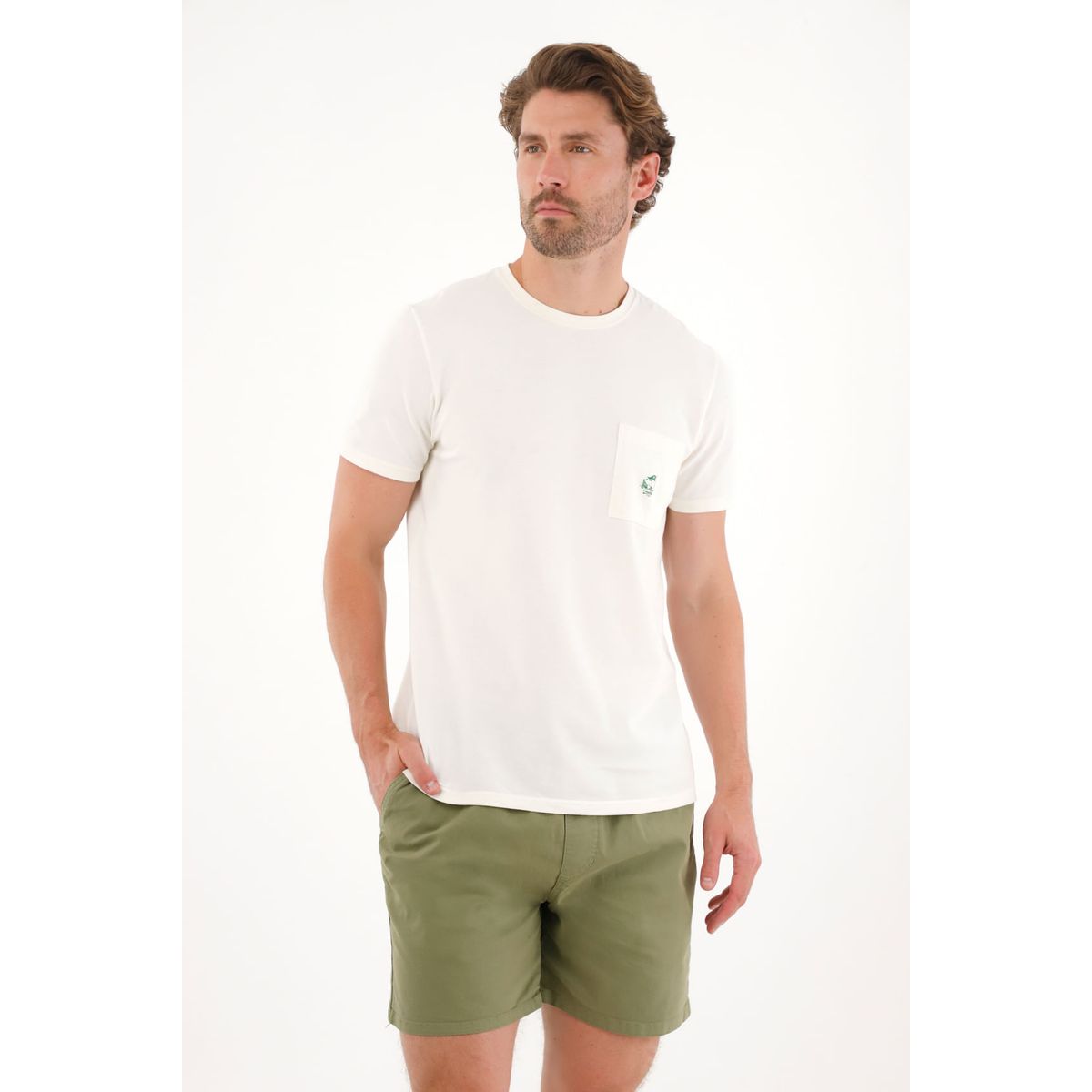 TENNIS - Camiseta en tela con textura cruda para hombre