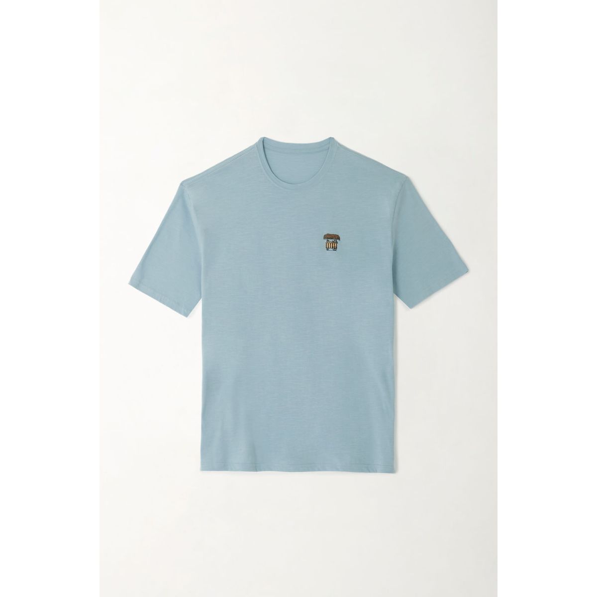 TENNIS - Camiseta en jersey flamé azul para hombre