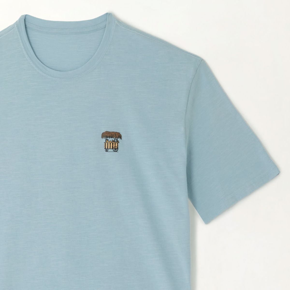 TENNIS - Camiseta en jersey flamé azul para hombre