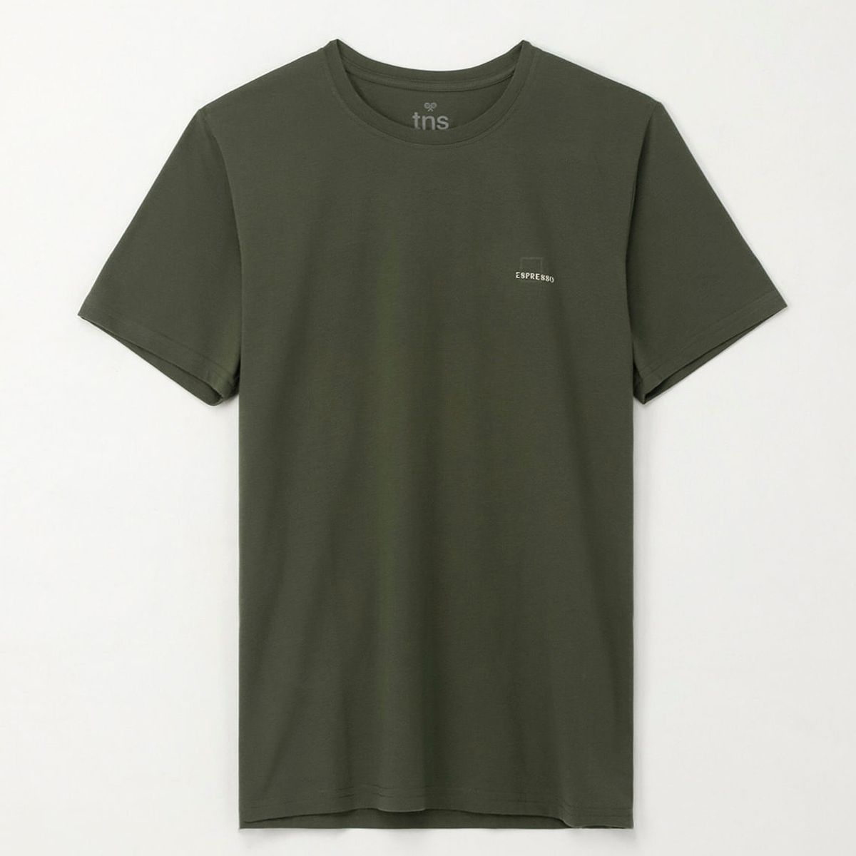 TENNIS - Camiseta básica manga corta verde para hombre