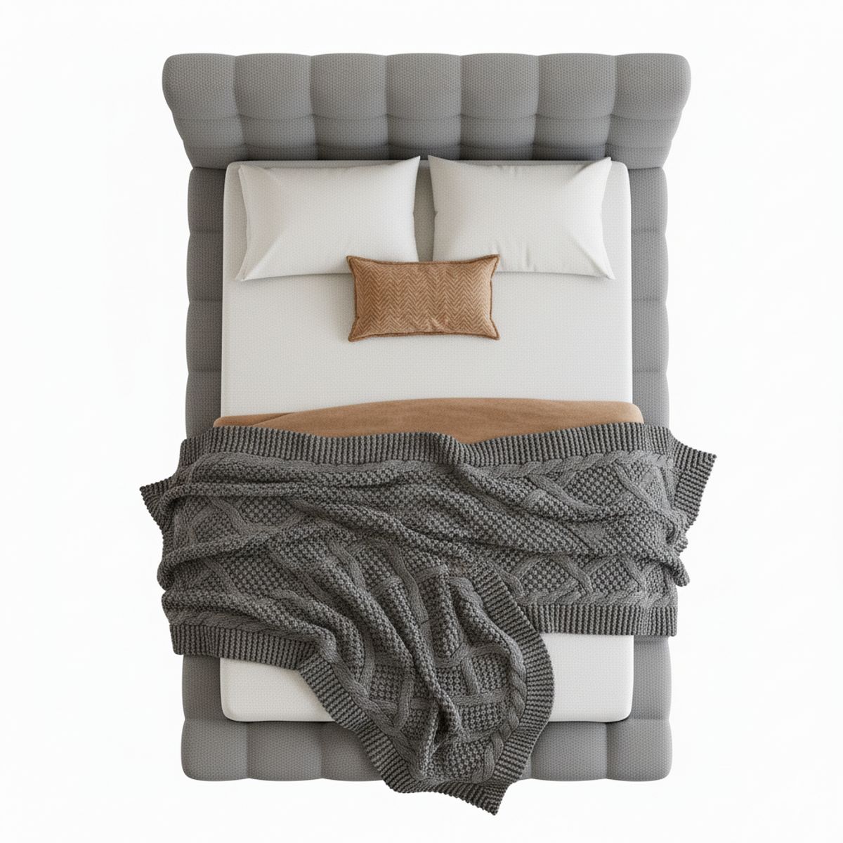 GENERICO - Cama Moderna Queen 160x190 camas modernas tapizada doble de betcompras