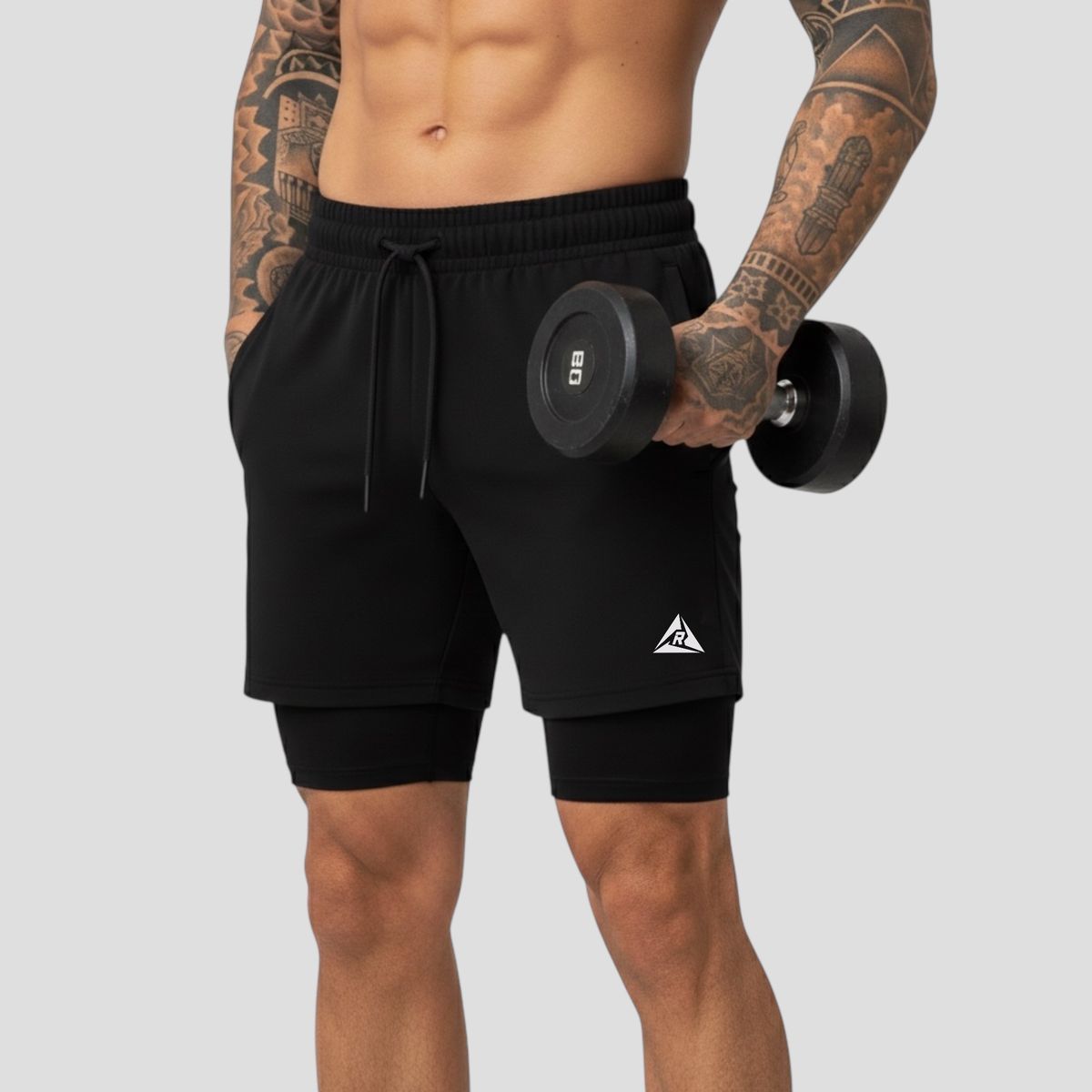 RIPPLE FT - Pantaloneta con Licra Corta Original RIPPLE 3 Bolsillos