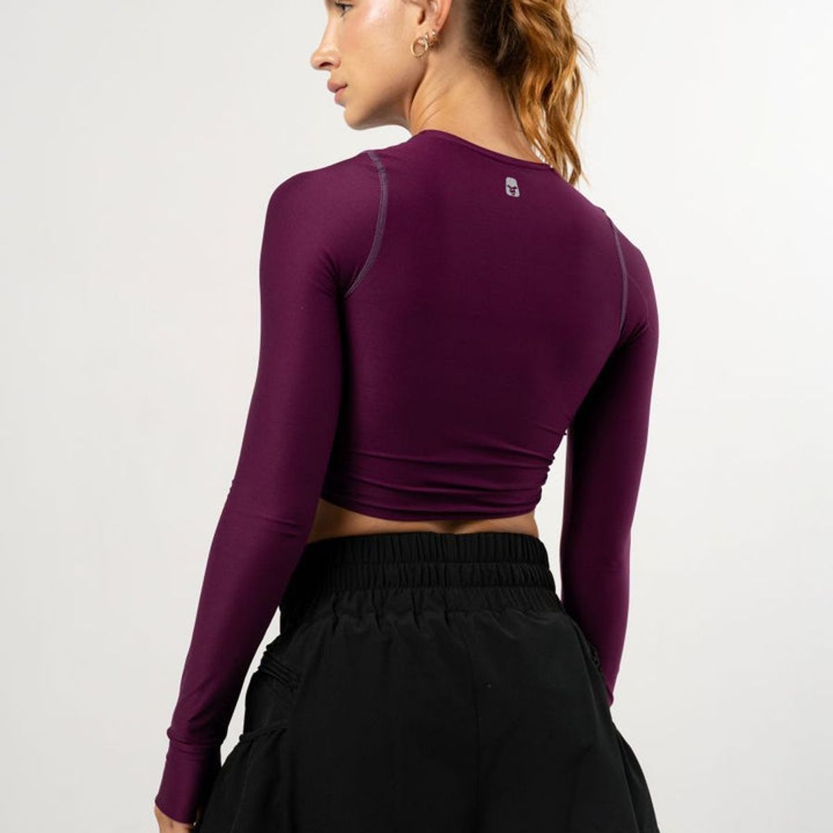 NO RULES - Camibuso deportivo Retro Rush Long Sleeve Top Berenjena