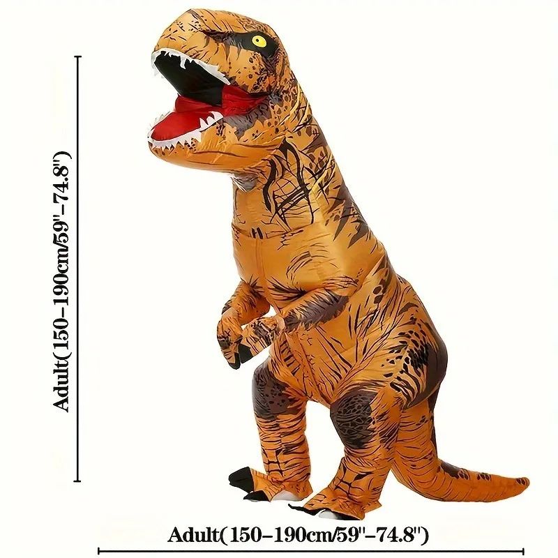 GENERICO - Disfraz Dinosaurio Inflable Adulto T Rex