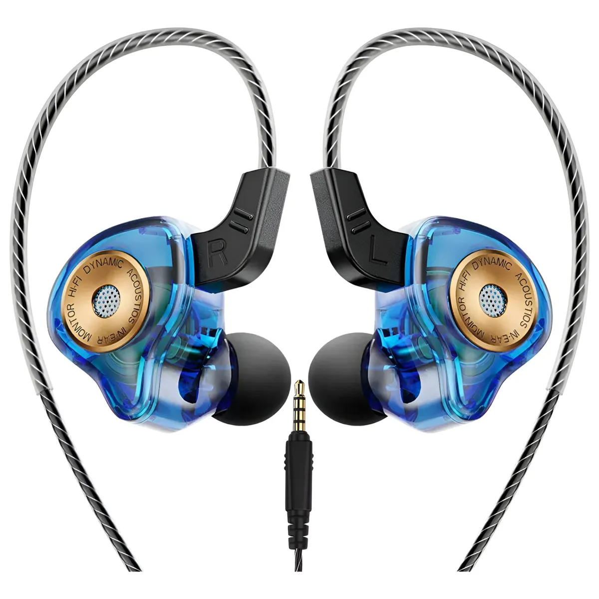 QKZ - Audifonos Qkz Ultra In-ear Hi-fi Manos Libres Azul 35mm