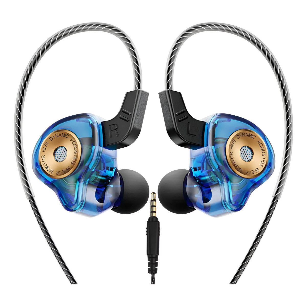 QKZ - Audifonos Qkz Ultra In-ear Hi-fi Manos Libres Azul 35mm