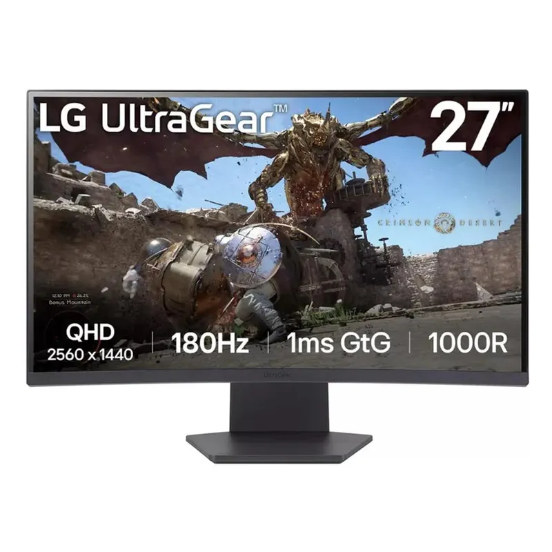 LG - LG MONITOR Gaming UltraGear 27 QHD Curvo 27GS60QC-B 180Hz