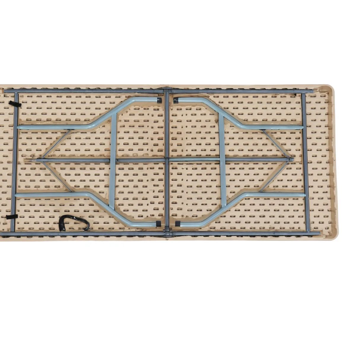 DEALIO - Mesa Portafolio Plegable 180 cm Café Exterior Jardín Terraza Comedor