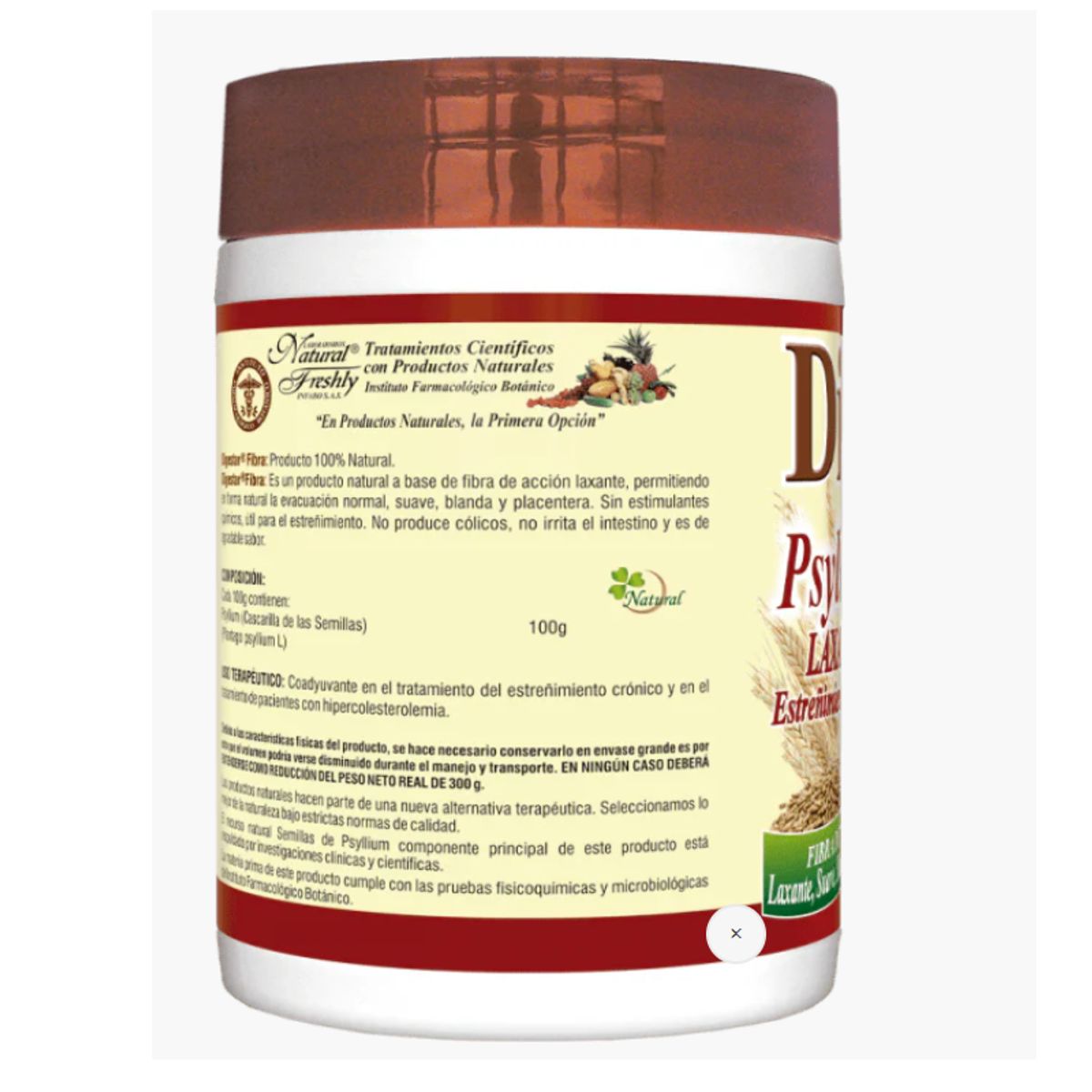 NATURAL FRESHLY - ALIMENTO EN POLVO PSYLLIUM LAXANTE X 300G DIGESTAR FIBRA
