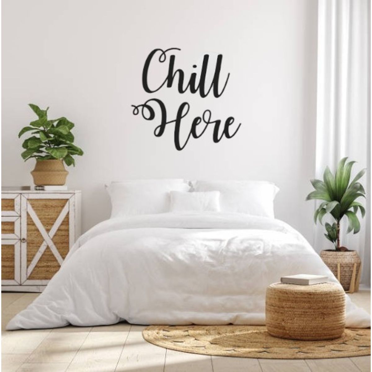 BEER EXPERIENCE LAB - Aviso decoración pared Chill Here MDF Negro