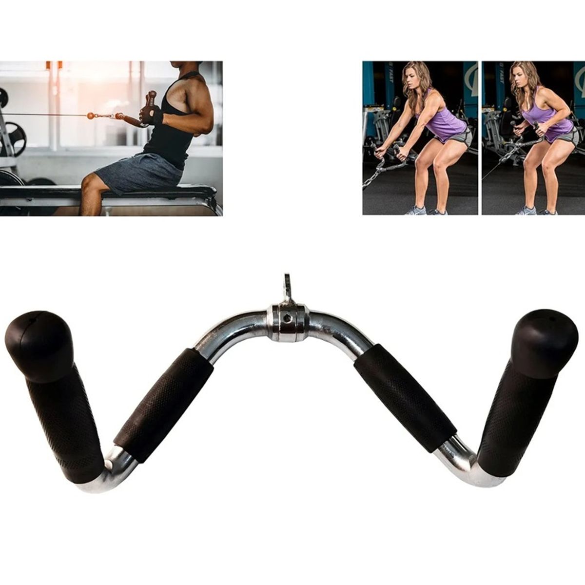 GENERICO - Adaptacion polea remo estrecho tríceps fitness gym