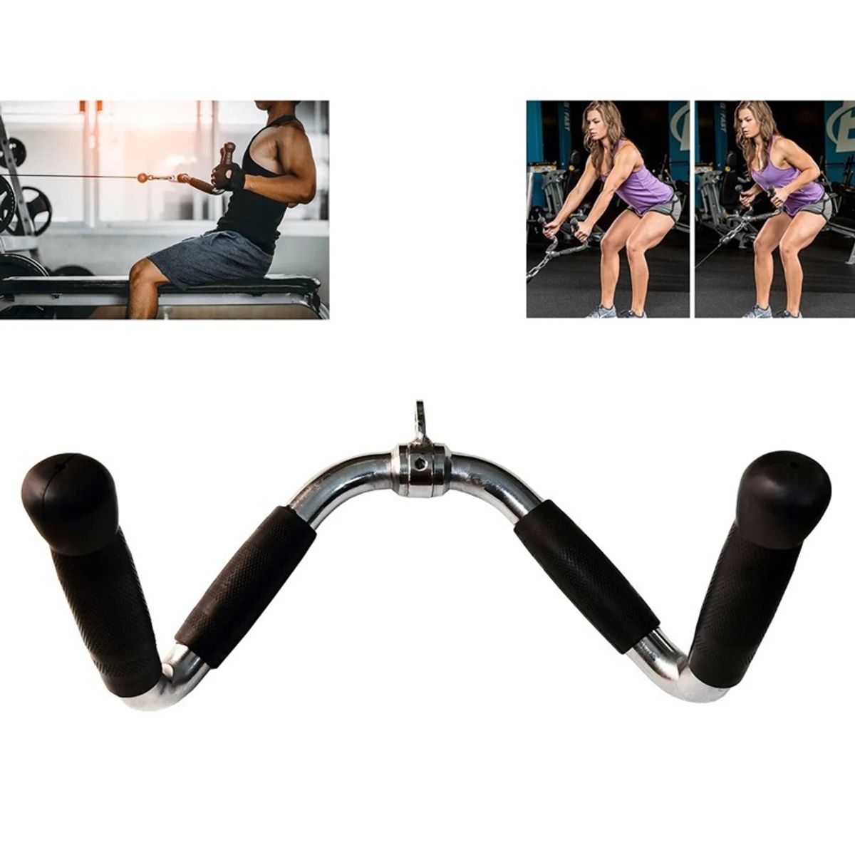 GENERICO - Adaptacion polea remo estrecho tríceps fitness gym