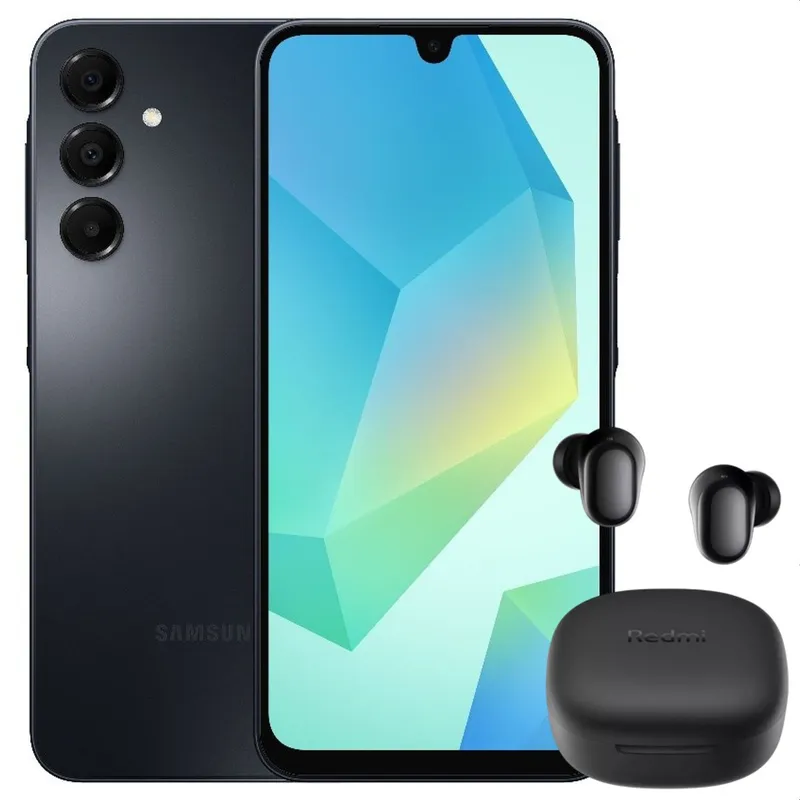 SAMSUNG - Celular Samsung Galaxy A16 4G 128GB /6GB Blk + Buds 6 Play Blk