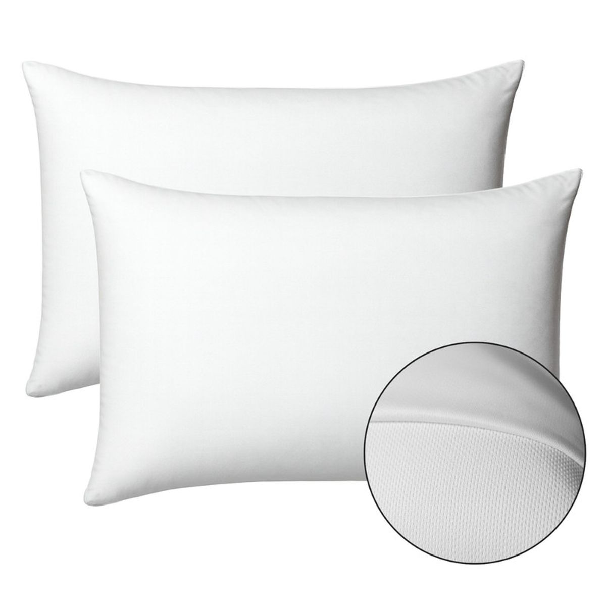 ENERGY PLUS - Set x2 Almohadas Viscoelásticas Ergonómicas con Protector