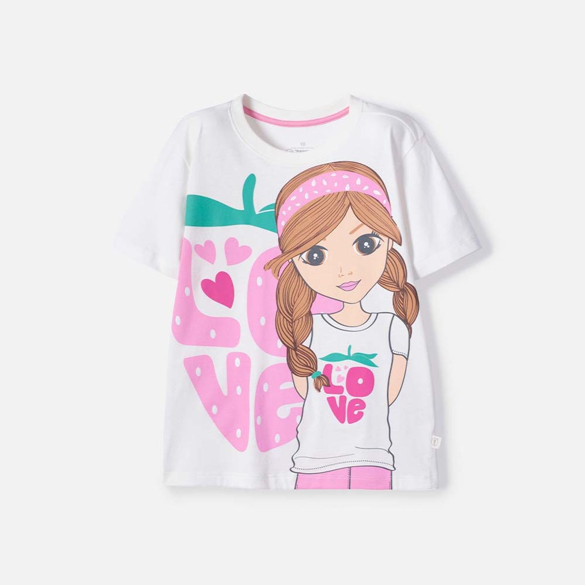 MIC - Camiseta de Mic manga corta multicolor para niña