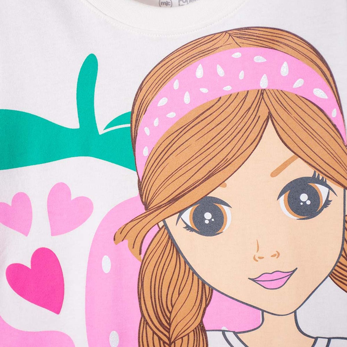 MIC - Camiseta de Mic manga corta multicolor para niña