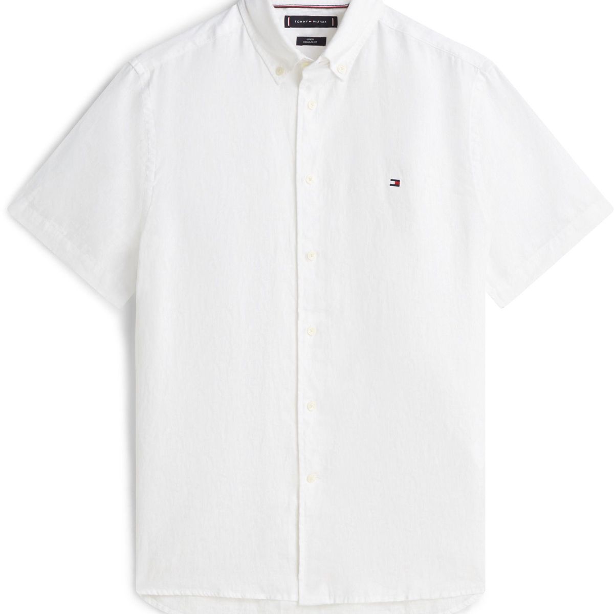 TOMMY HILFIGER - Camisa blanca manga corta de corte regular Tommy Hilfiger
