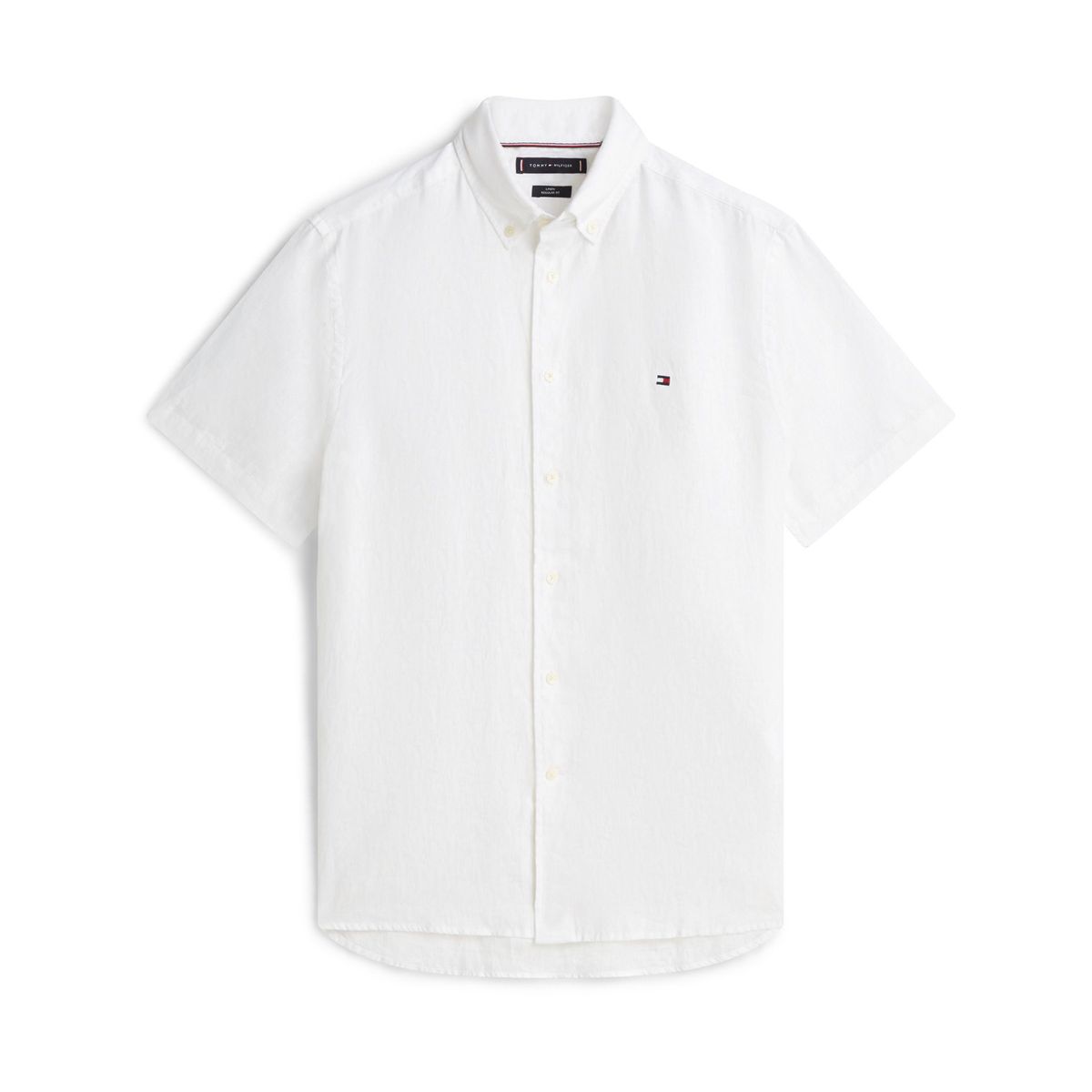 TOMMY HILFIGER - Camisa blanca manga corta de corte regular Tommy Hilfiger