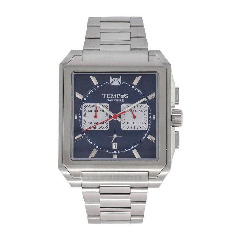 TEMPUS - Reloj Tempus Para Caballero Plateado Pantalla Negra T23012-01