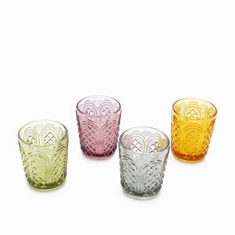AMBIENTE GOURMET - Set de 4 vasos toledo tierra