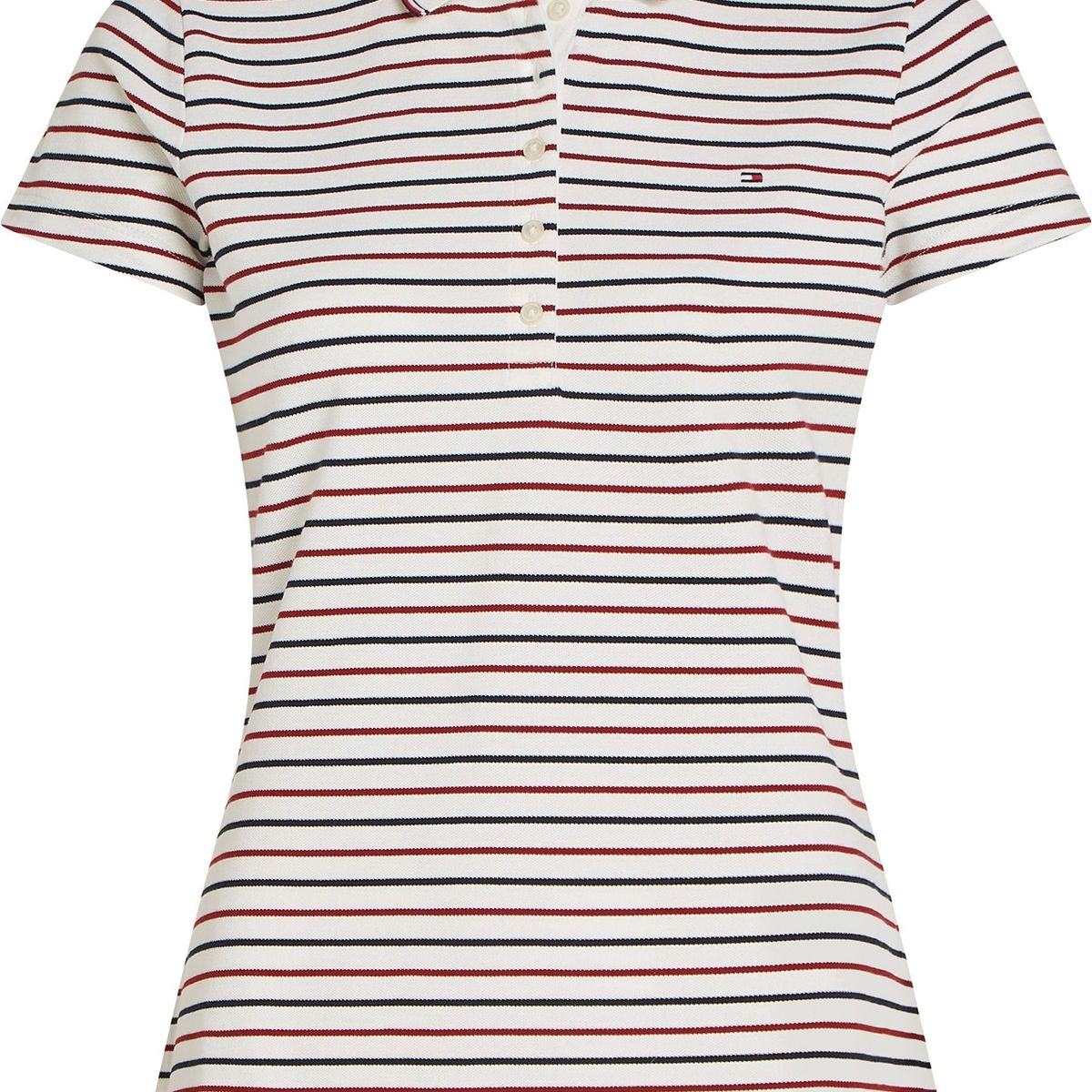 TOMMY HILFIGER - Polo blanco heritage slim de manga corta Tommy Hilfiger