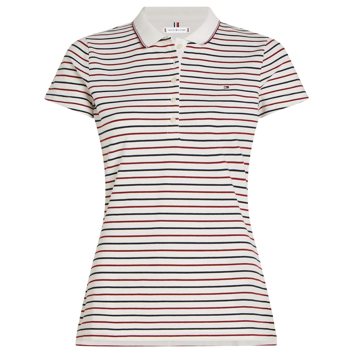 TOMMY HILFIGER - Polo blanco heritage slim de manga corta Tommy Hilfiger