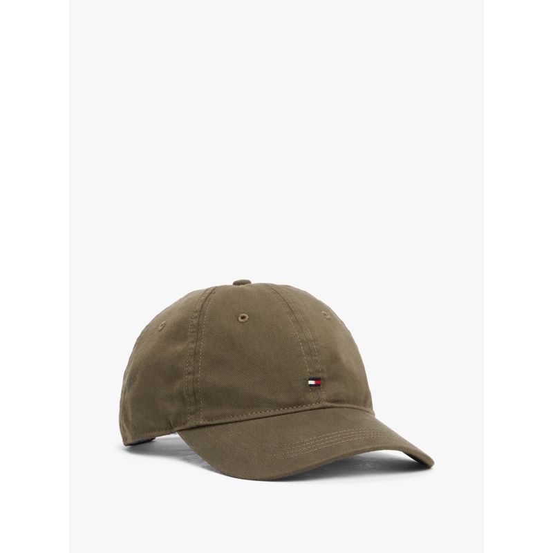 TOMMY HILFIGER - Gorra verde de béisbol con logo bordado Tommy Hilfiger