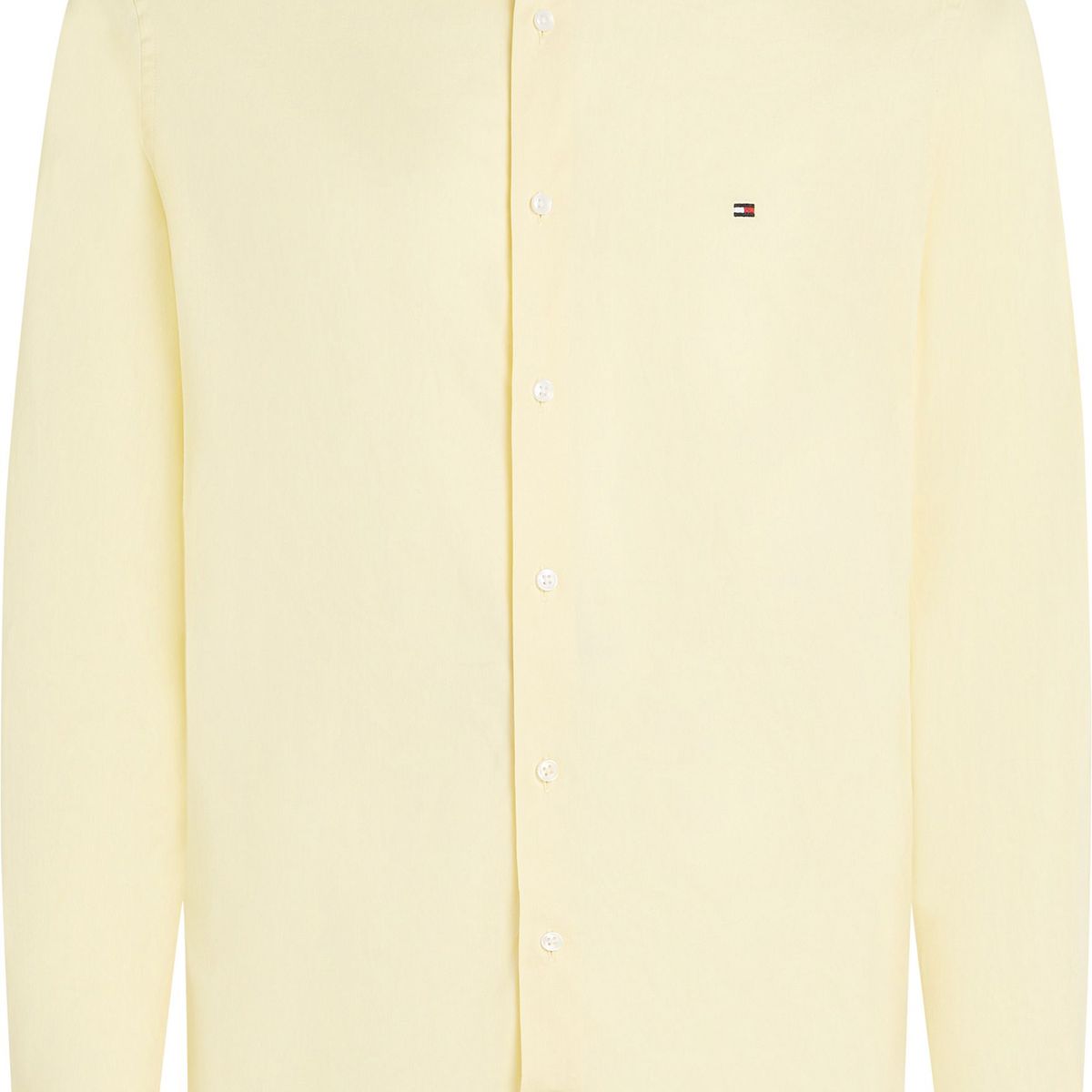 TOMMY HILFIGER - Camisa naranja flex poplin de corte slim Tommy Hilfiger