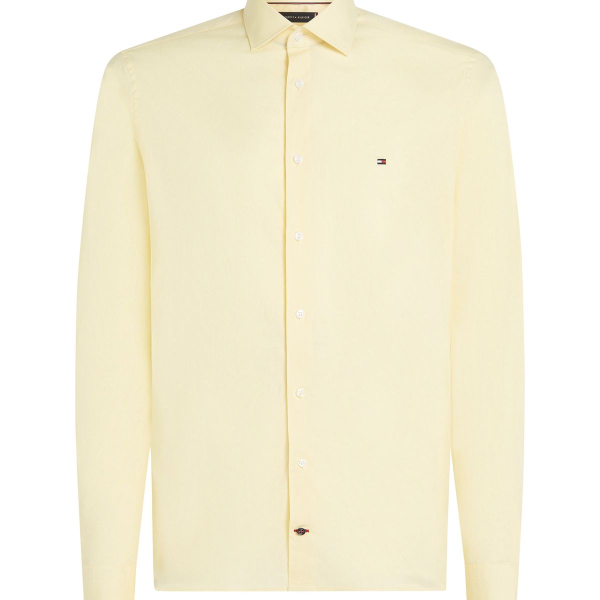 TOMMY HILFIGER - Camisa naranja flex poplin de corte slim Tommy Hilfiger