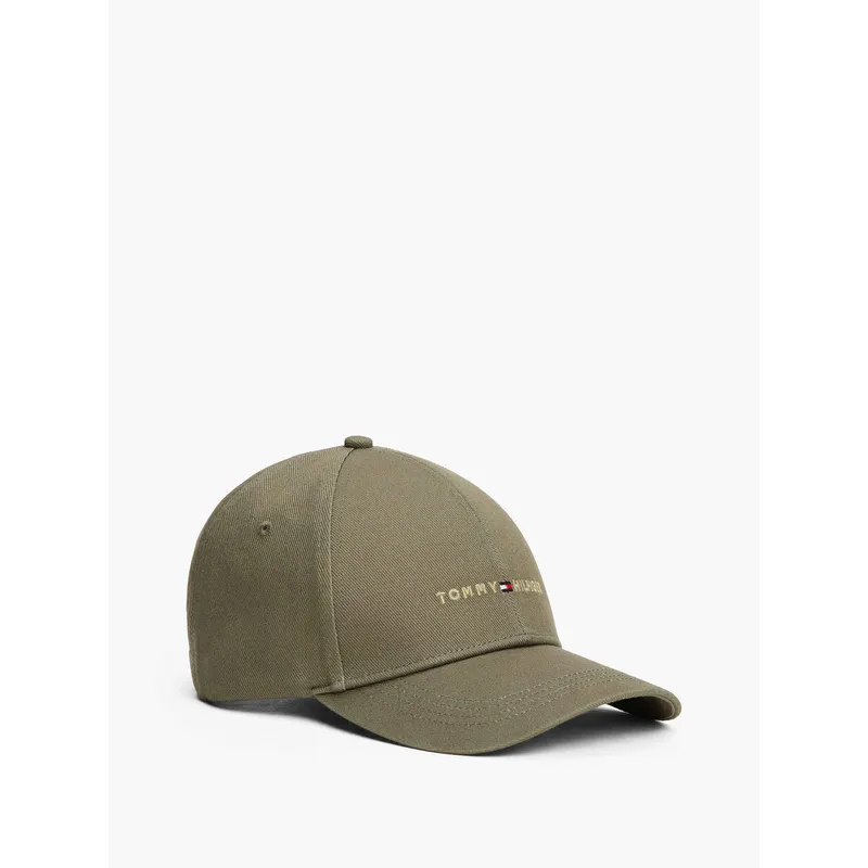 TOMMY HILFIGER - Gorra verde de béisbol con logo bordado Tommy Hilfiger
