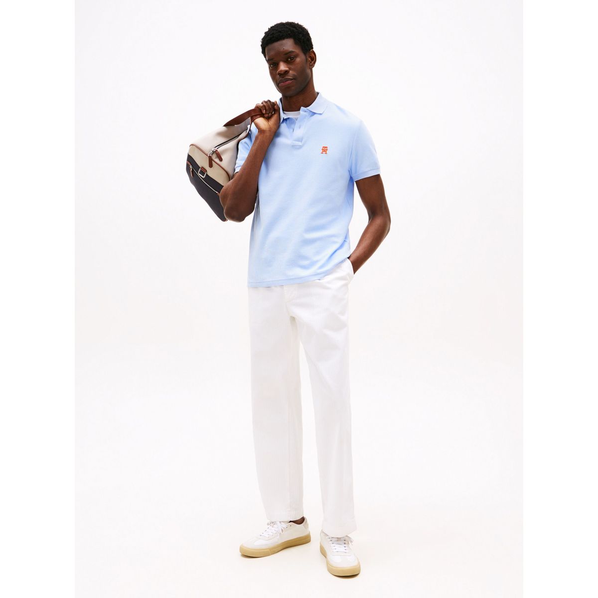 TOMMY HILFIGER - polo con logo de monograma TH Tommy Hilfiger