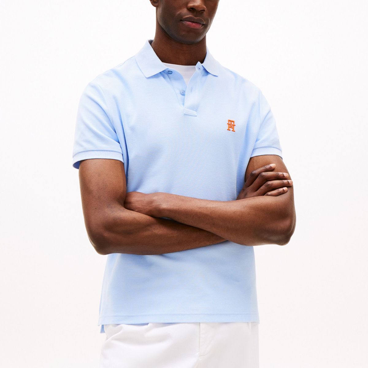 TOMMY HILFIGER - polo con logo de monograma TH Tommy Hilfiger