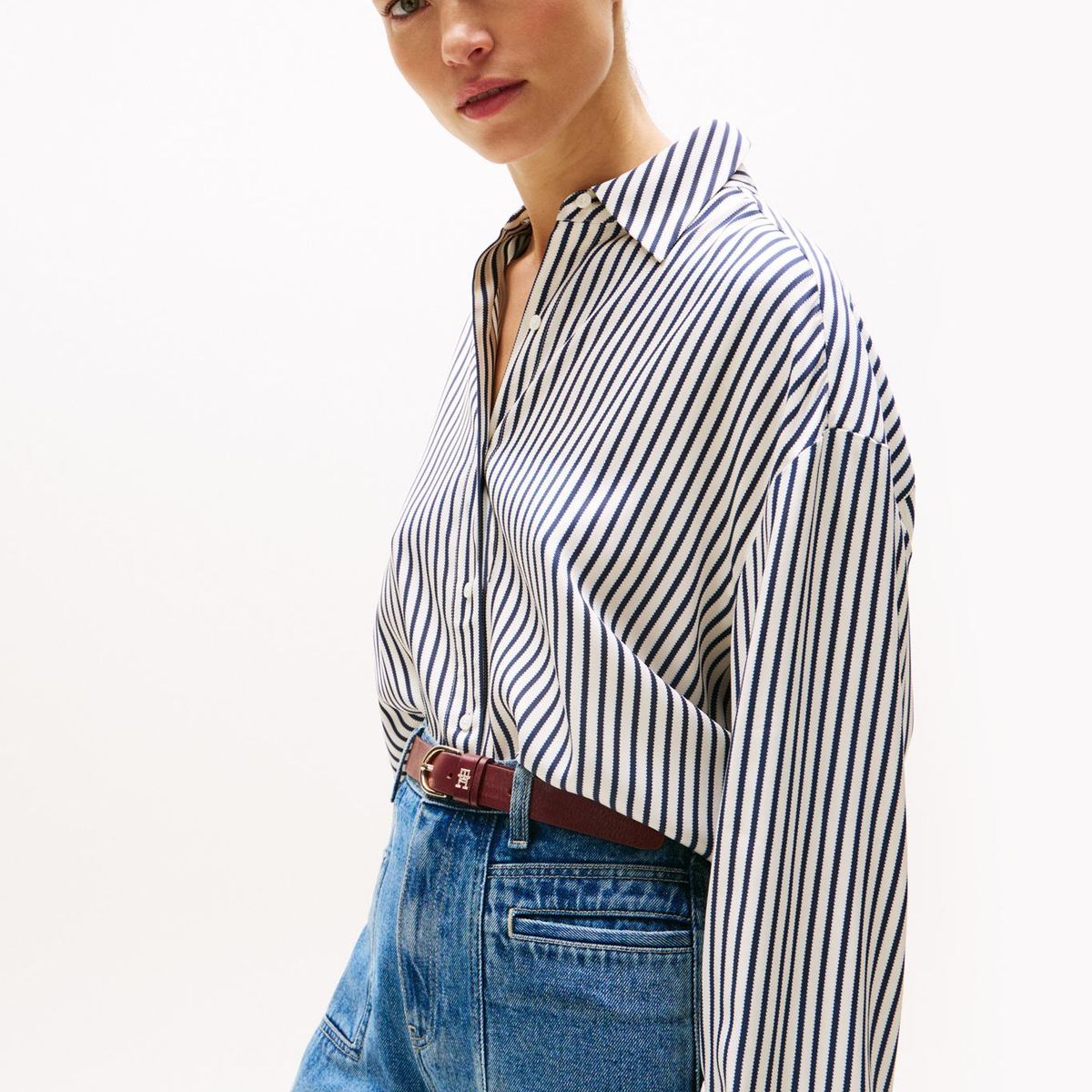 TOMMY HILFIGER - Camisa multicolor oversize con puños ajustables Tommy Hilfiger