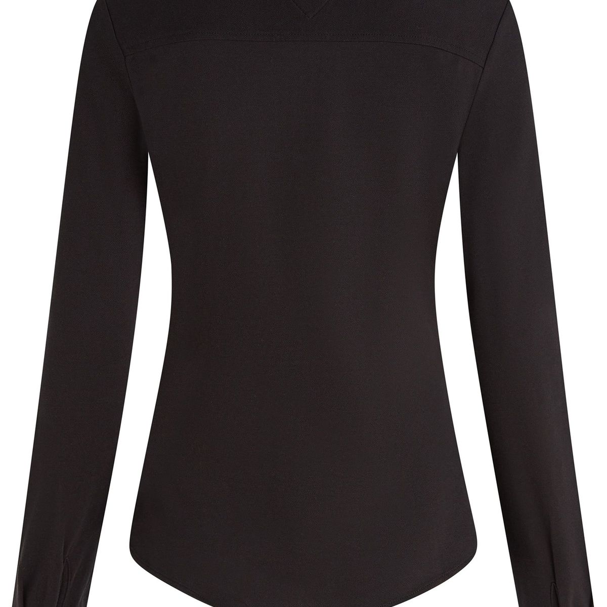 TOMMY HILFIGER - Camisa negra de piqué 1985 de corte slim Tommy Hilfiger