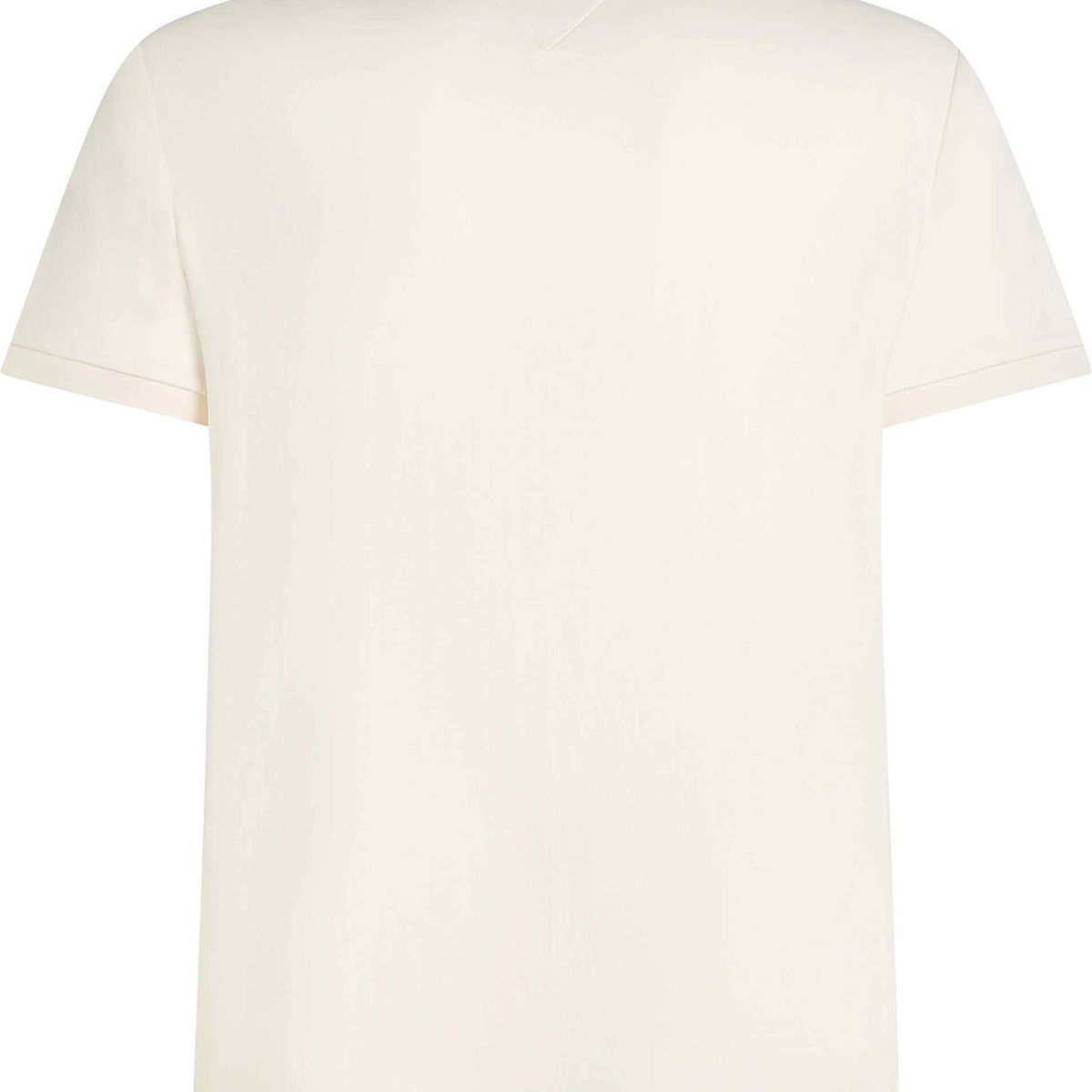 TOMMY HILFIGER - Polo blanco de punto interlock de corte regular Tommy Hilfiger