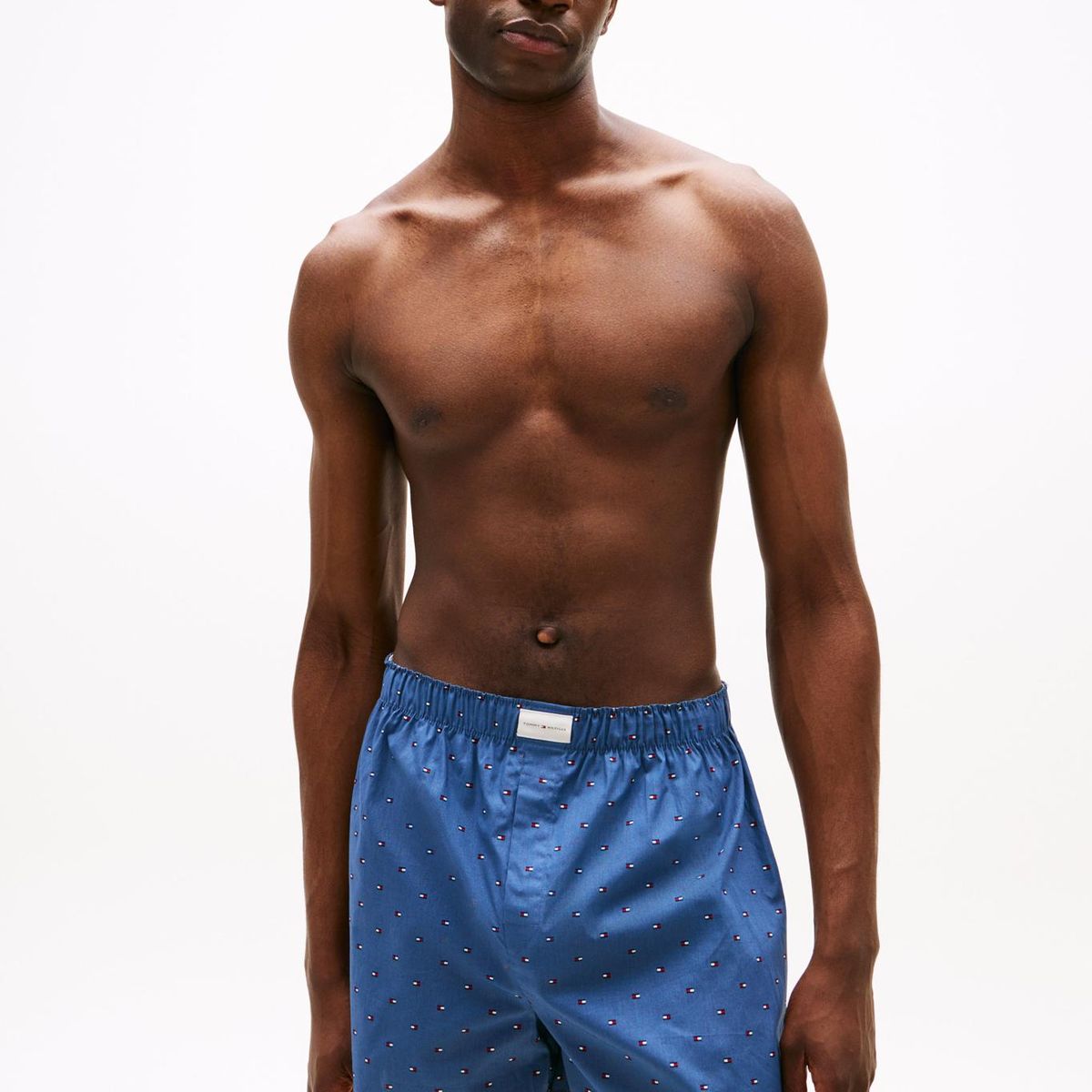 TOMMY HILFIGER - Pack azul de 3 bóxer con estampado Tommy Hilfiger