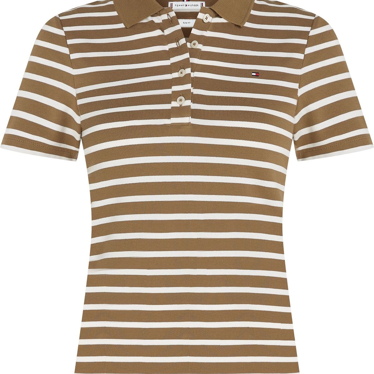 TOMMY HILFIGER - Polo marrón 1985 Collection slim de piqué Tommy Hilfiger