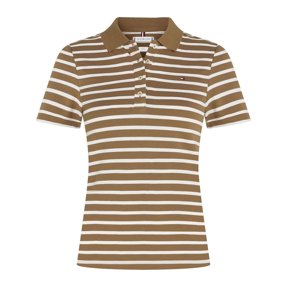 TOMMY HILFIGER - Polo marrón 1985 Collection slim de piqué Tommy Hilfiger