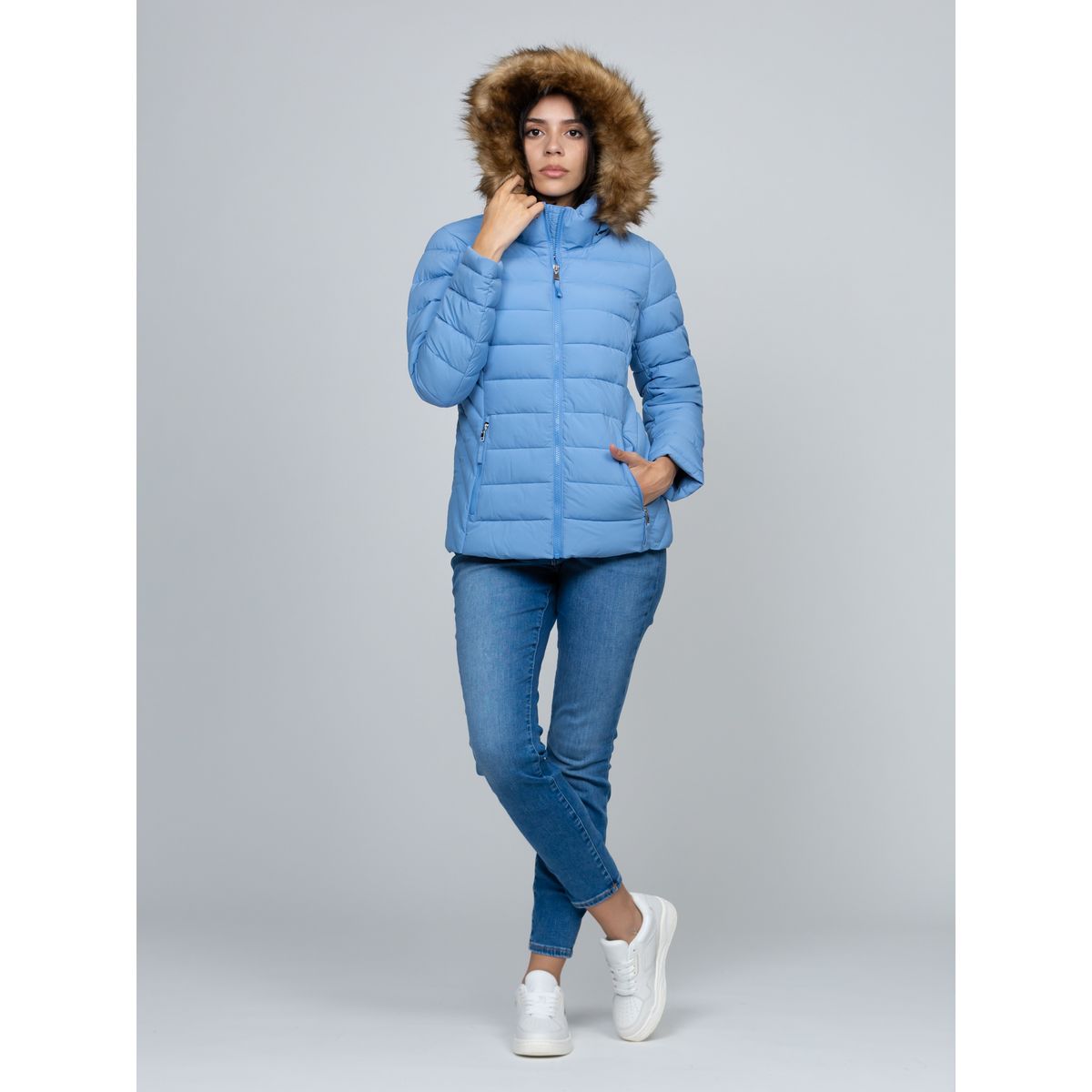 TOMMY HILFIGER - Chaqueta azul claro acolchada Tommy Hilfiger