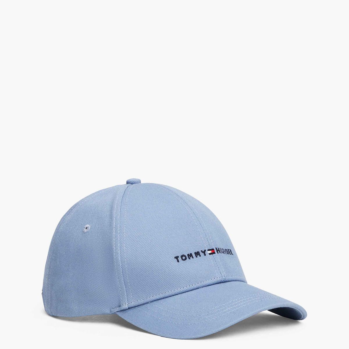 TOMMY HILFIGER - Gorra azul de béisbol con logo bordado Tommy Hilfiger