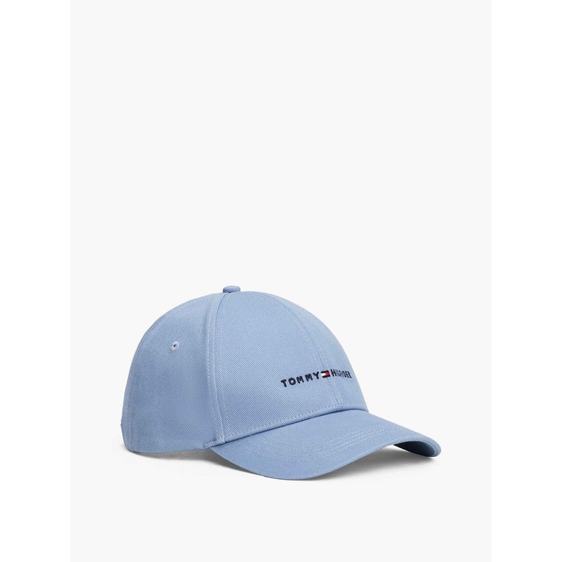 TOMMY HILFIGER - Gorra azul de béisbol con logo bordado Tommy Hilfiger