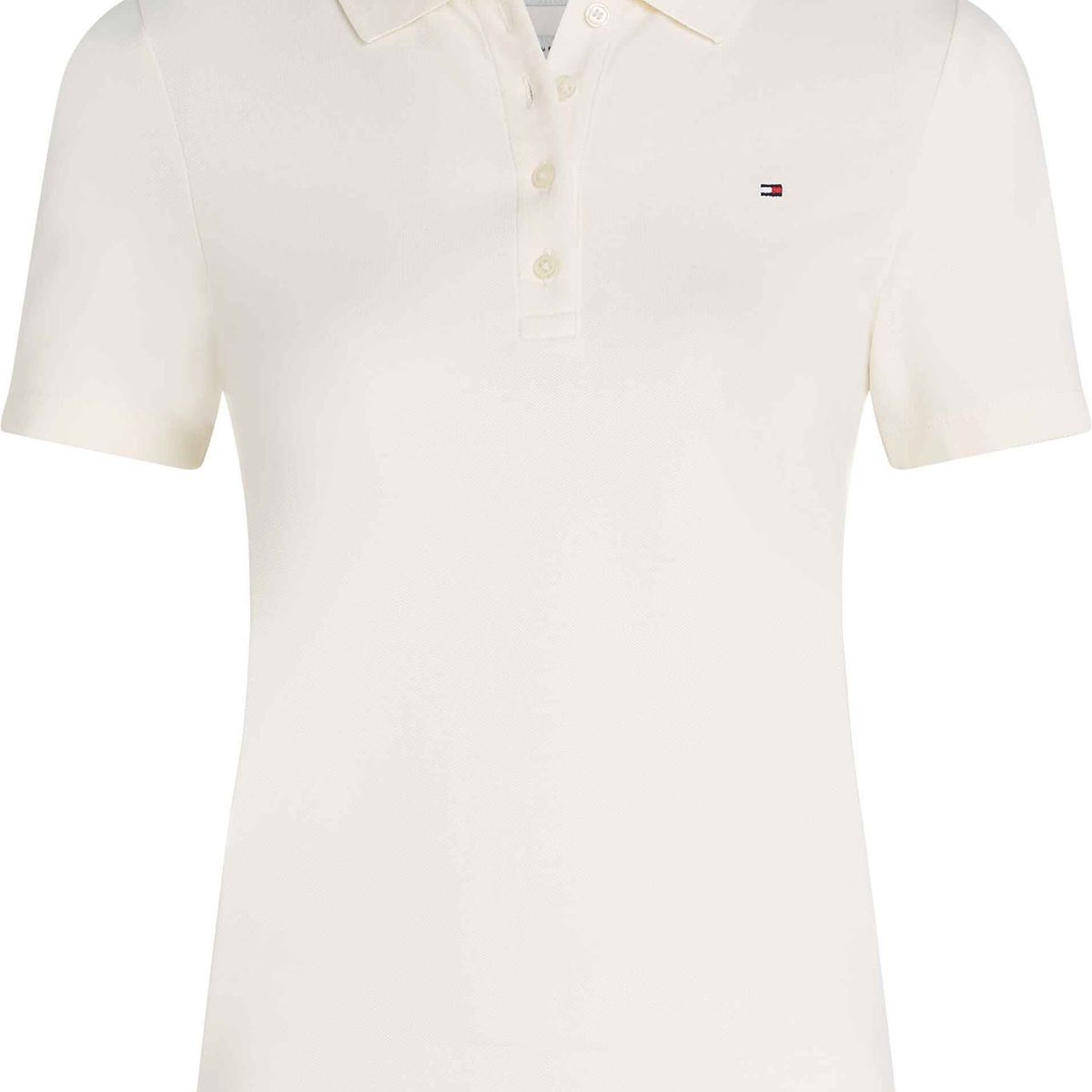 TOMMY HILFIGER - Polo blanco 1985 Collection slim de piqué Tommy Hilfiger