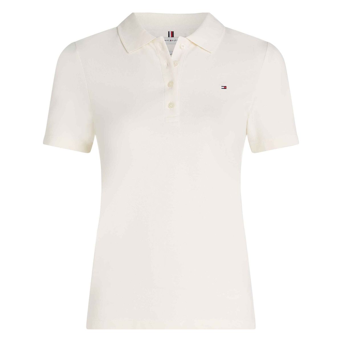 TOMMY HILFIGER - Polo blanco 1985 Collection slim de piqué Tommy Hilfiger