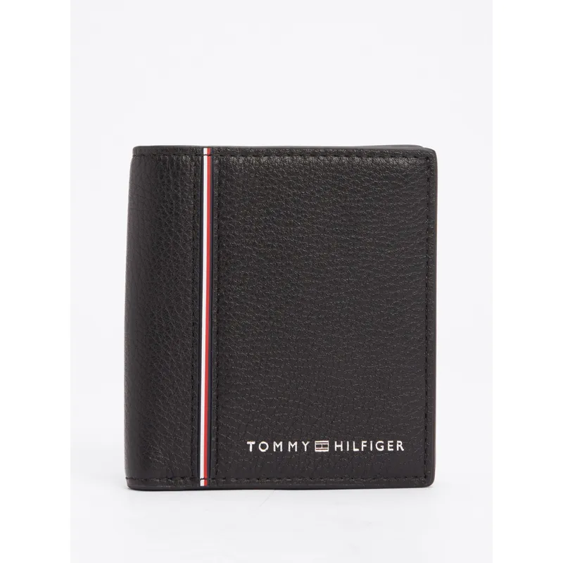 TOMMY HILFIGER - Billetera negra TH Business Corporate plegable Tommy Hilfiger