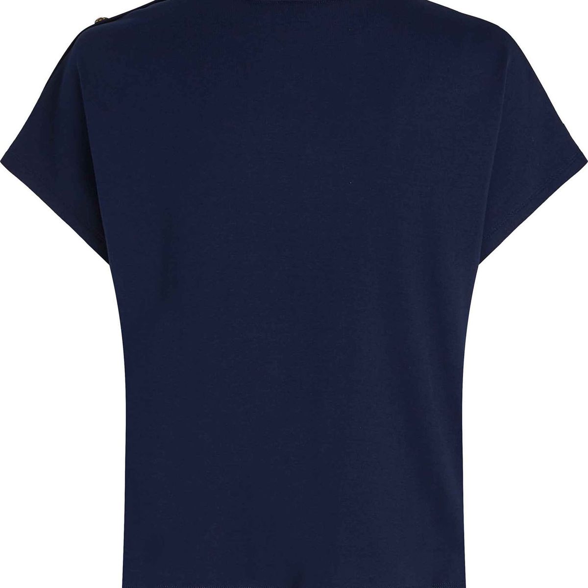 TOMMY HILFIGER - Camiseta multicolor con botones dorados en el hombro Tommy Hilfiger
