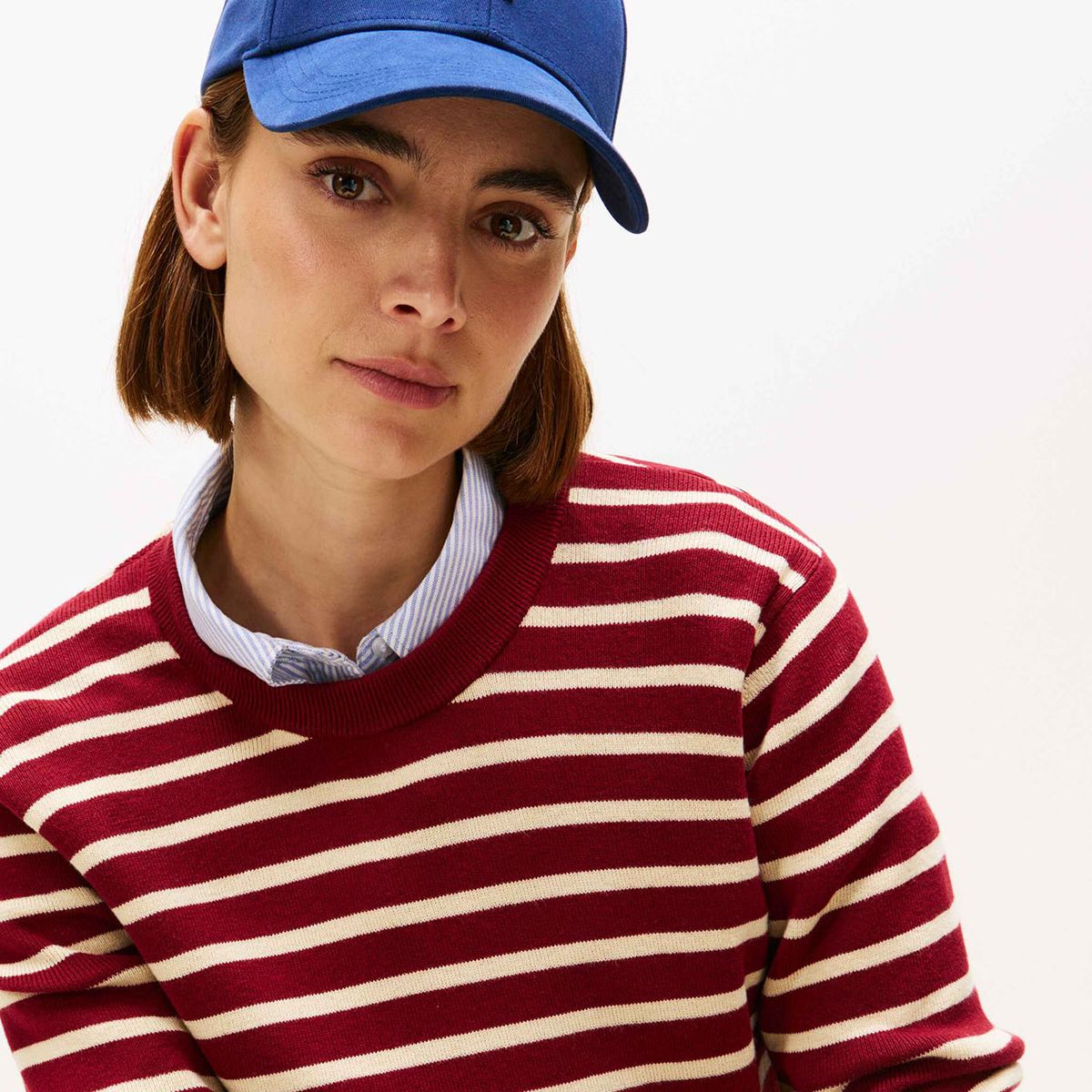 TOMMY HILFIGER - Gorra azul de béisbol con monograma TH Tommy Hilfiger