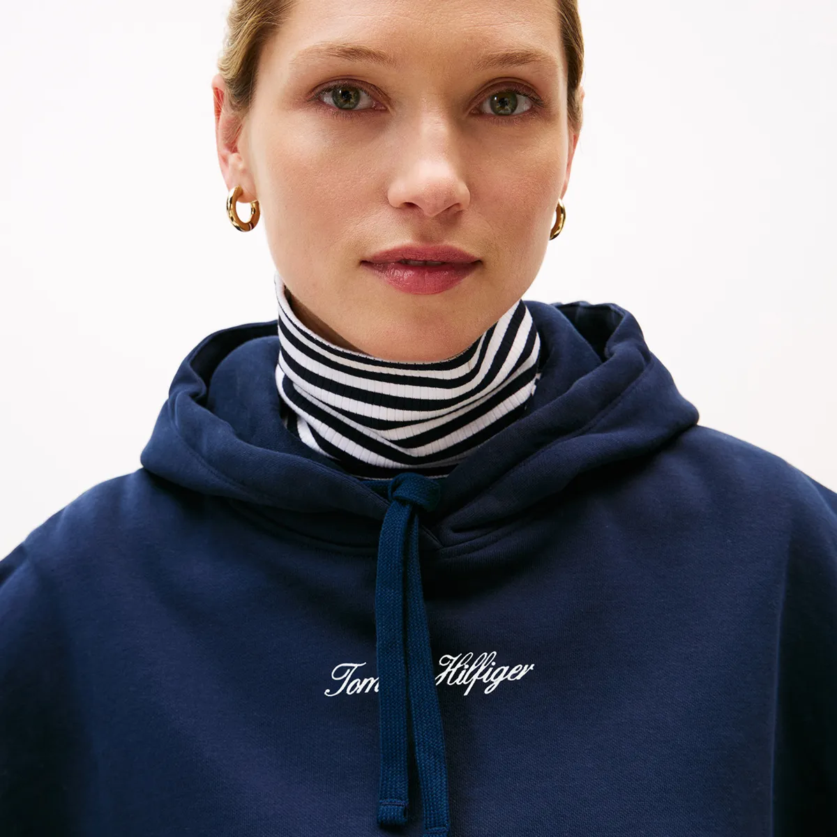 TOMMY HILFIGER - Buzo multicolor con capota y logo texturizado Tommy Hilfiger