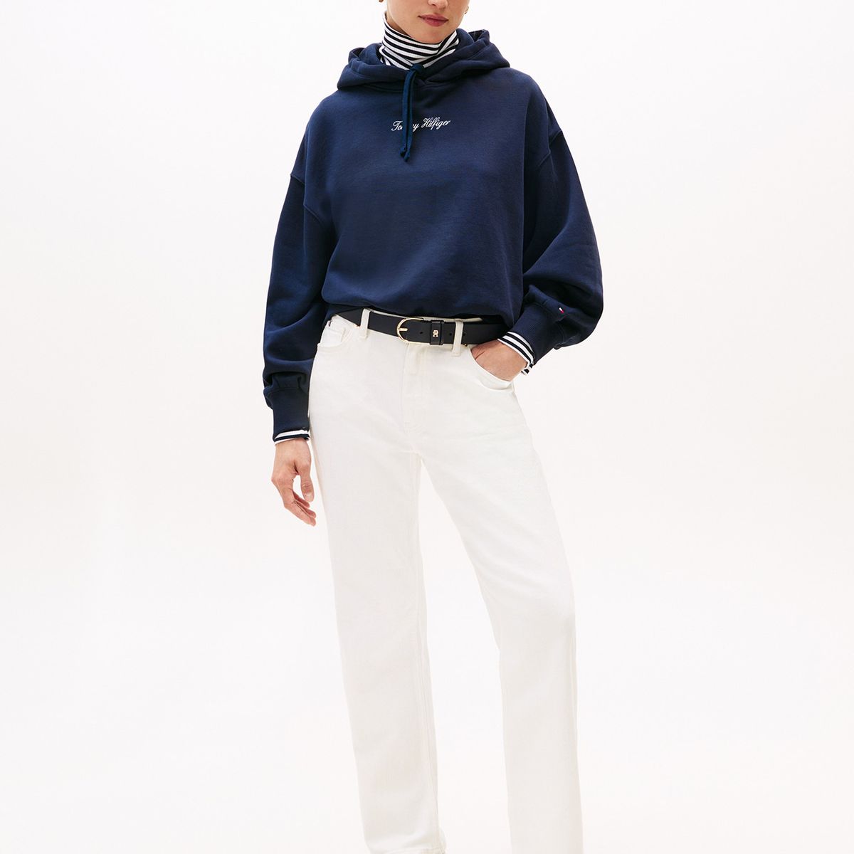 TOMMY HILFIGER - Buzo multicolor con capota y logo texturizado Tommy Hilfiger