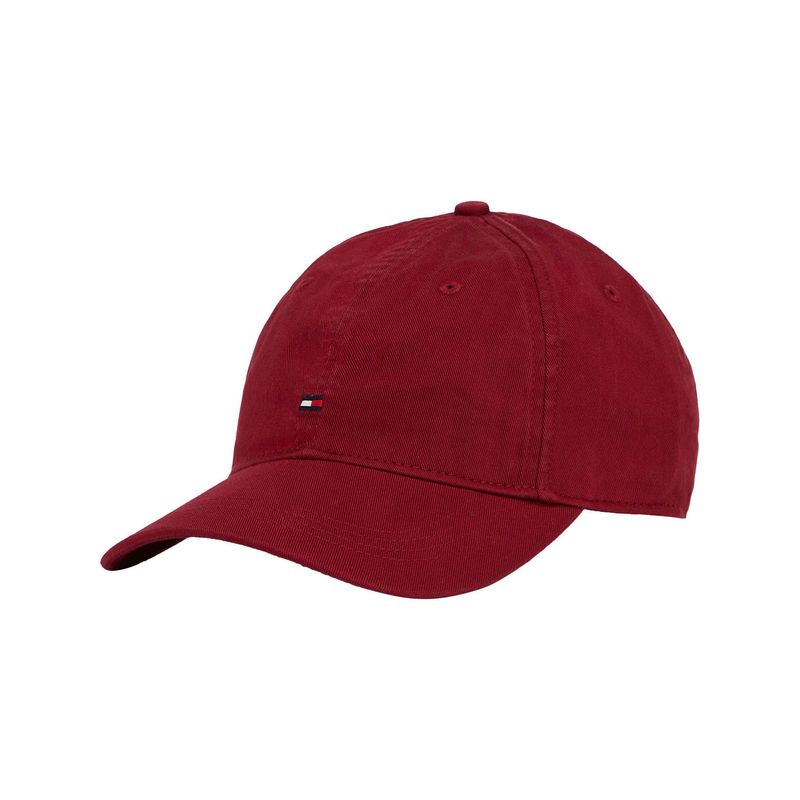 TOMMY HILFIGER - Gorra roja de béisbol con logo bordado Tommy Hilfiger